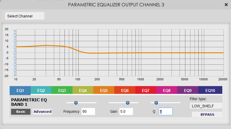 Output 3 AW10 LSUB BR PEQ1