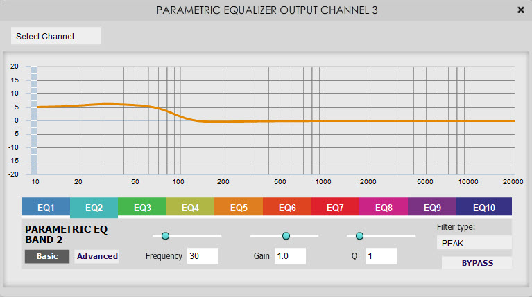 Output 3 AW10 LSUB BR PEQ2